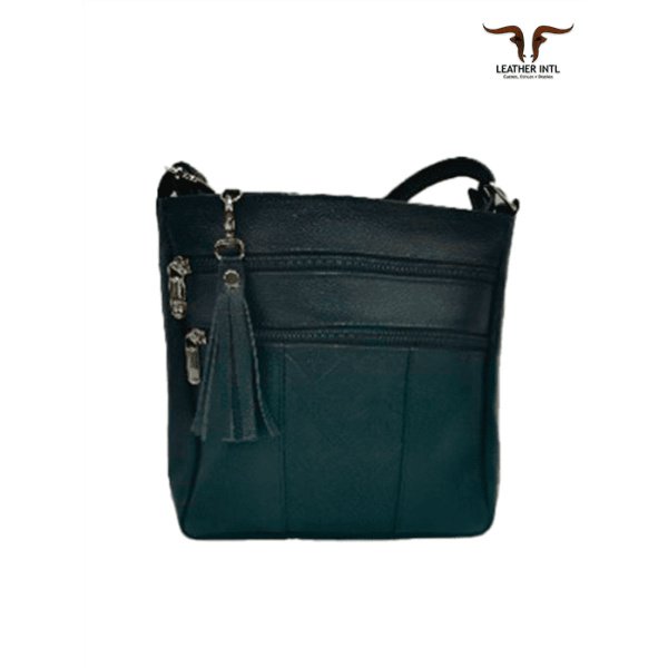 Bolso manos libres para dama en cuero fino