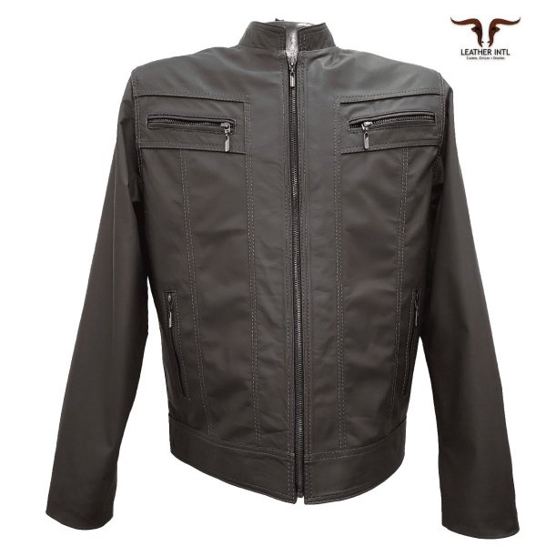 Chaqueta elegante en cuero Caballero
