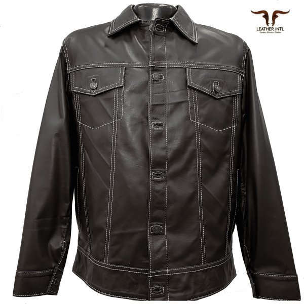 Chaqueta en cuero Caballero Tipo levis