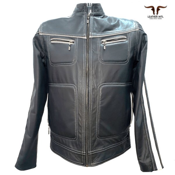 Chaqueta en cuero Caballero