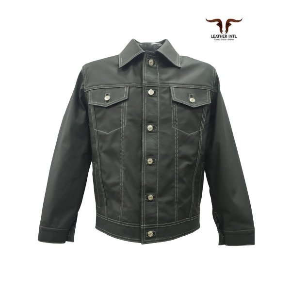 Chaqueta elegante en cuero levis clásica