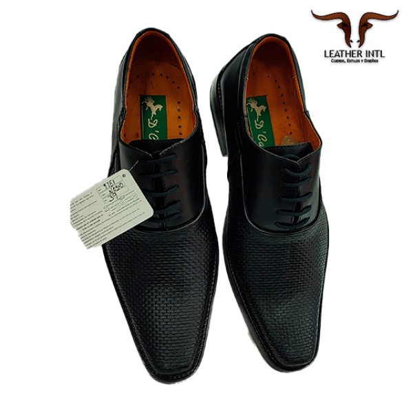 Zapato de caballero en cuero  referencia 9161 solo color negro