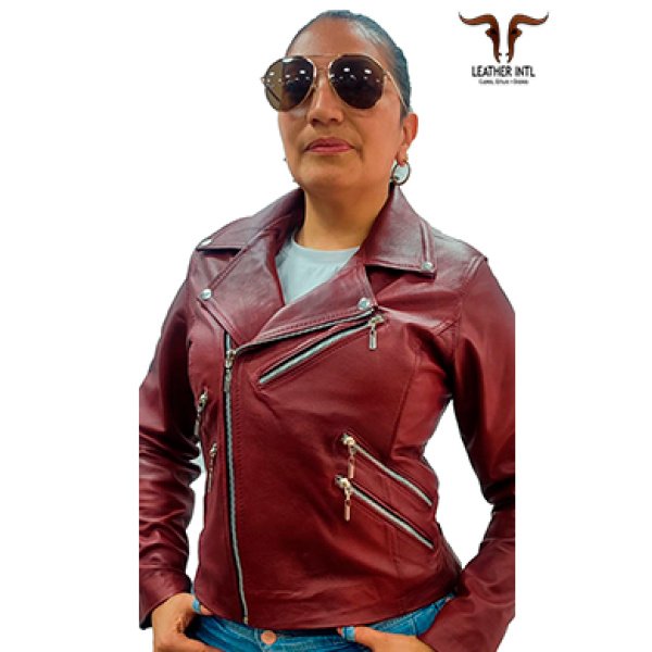 Chaqueta tipo Chamarra dama Roja