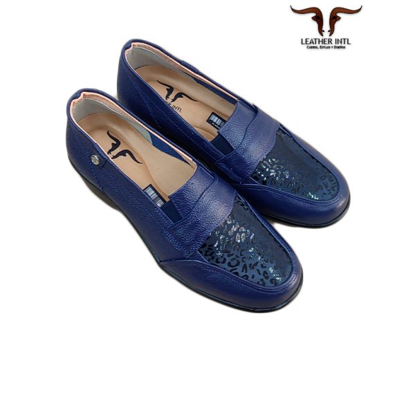 Zapatos para dama color azul elegante y casual