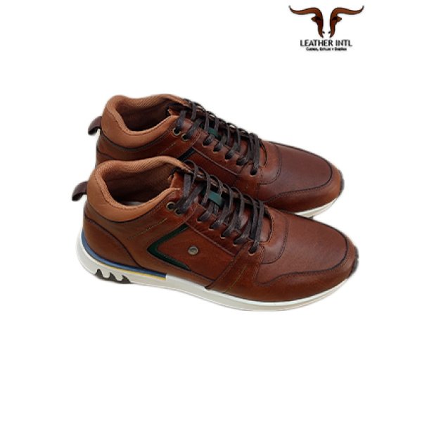 Zapato tennis caballero Niza Cognac